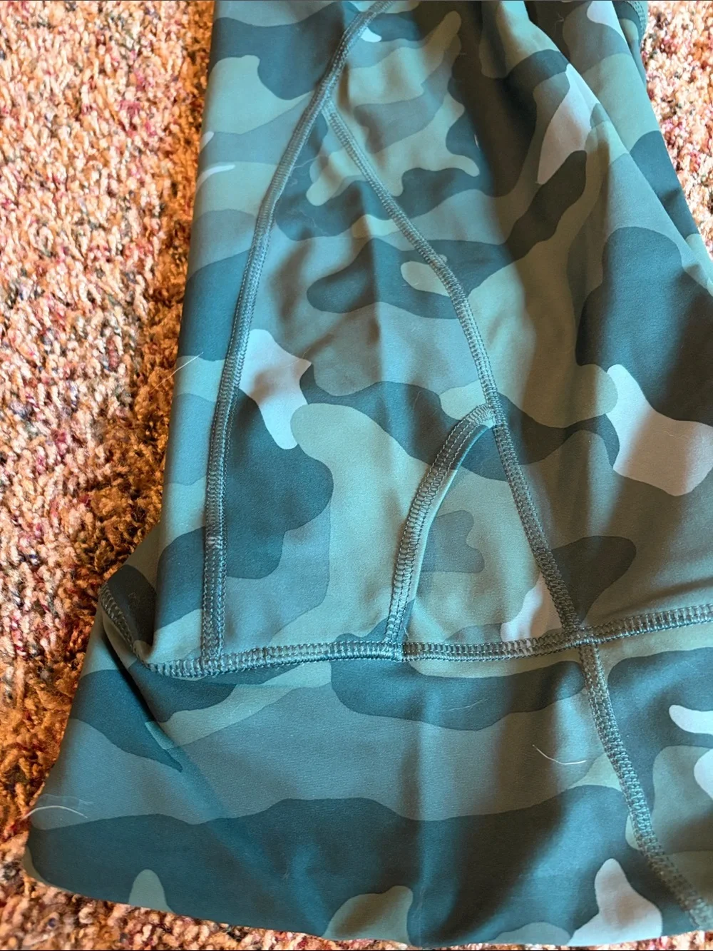 Old Navy Camo Leggings Trio in Pink, Green, and Black